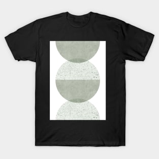 Sage green circle pattern T-Shirt